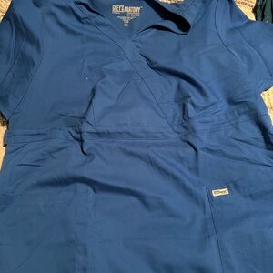 Grey's Anatomy Women's Scrub Top in Blue
